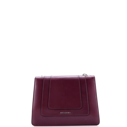 Bvlgari Serpenti Forever Square Shoulder Bag Leather Large