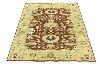 Peshawar Oushak Chobi Hand-Knotted Wool Rug