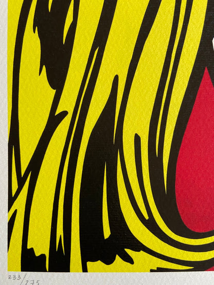 Roy Lichtenstein Lithograph Signed Numbered Pencil Stamp