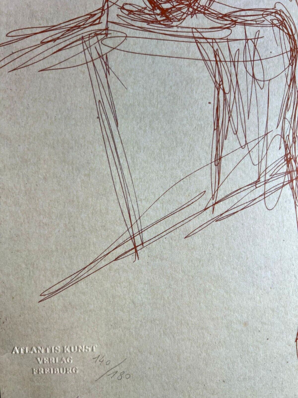 Alberto Giacometti Lithograph ( Coa Signed In Pen) Numbered By Hand