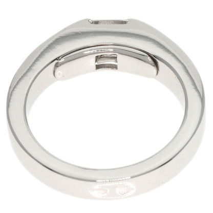 CARTIER   Ring Tank Diamond #44 K18 White Gold