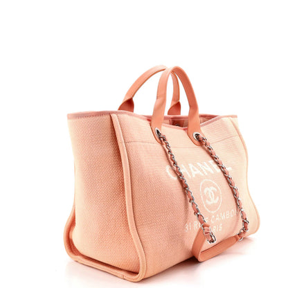 Chanel Deauville Nm Tote Mixed Fibers Medium