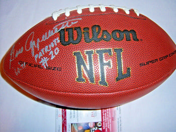 Gino Cappelletti Patriots Jsa/Coa Signed Football