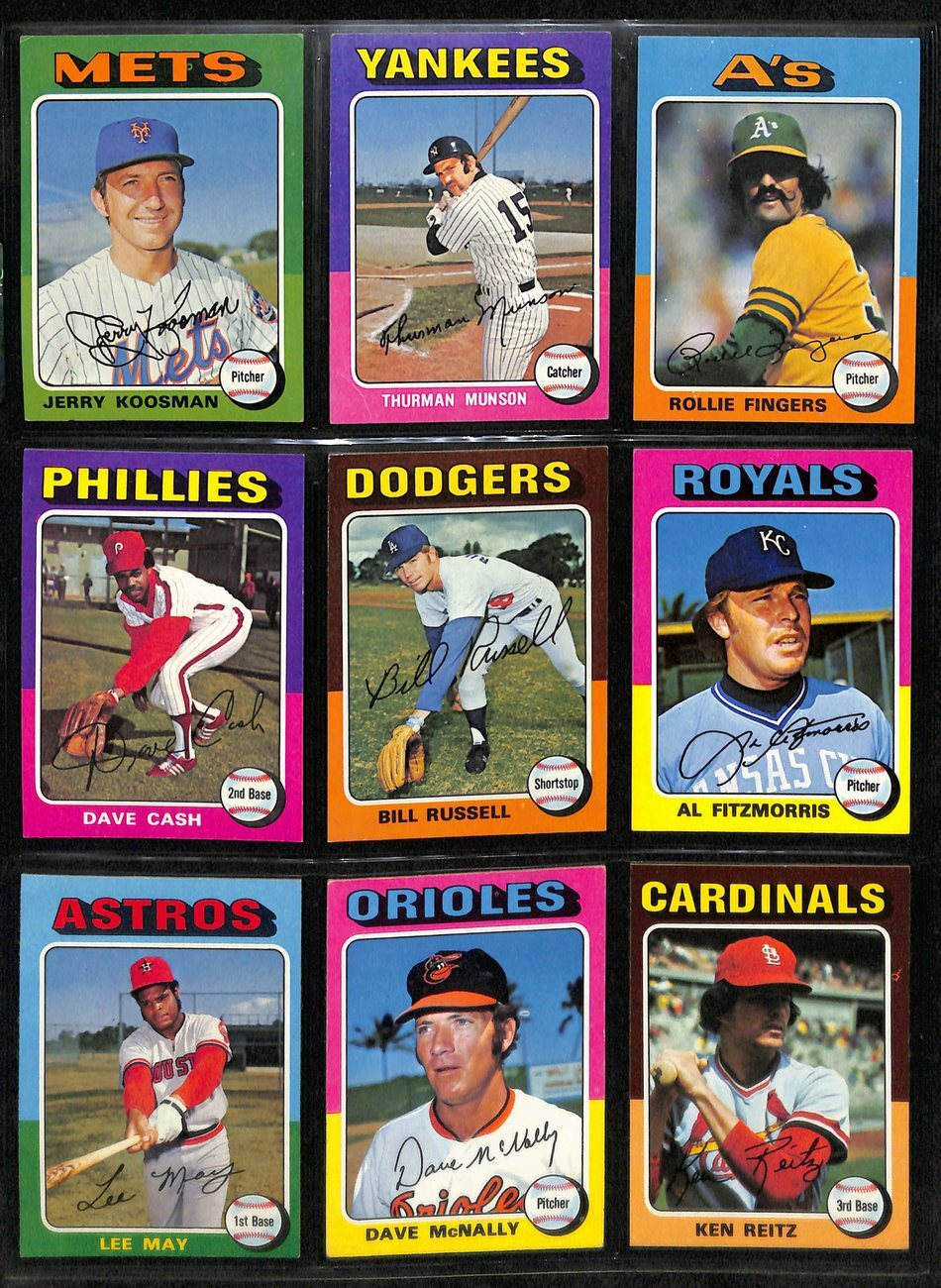 1975 Topps Baseball Card Complete Set (1-660)