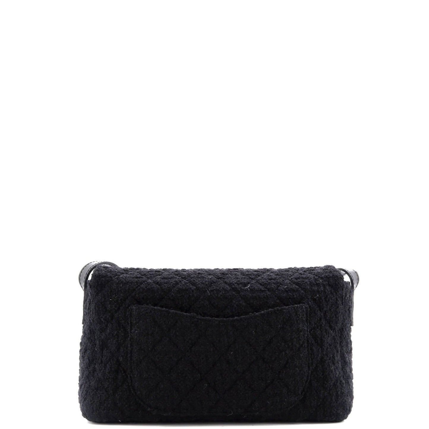 Chanel Easy Reissue Messenger Flap Bag Quilted Tweed Large