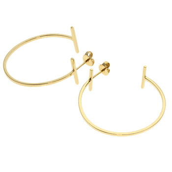 TIFFANY&Co.   earring TWire Hoop Large K18 Yellow