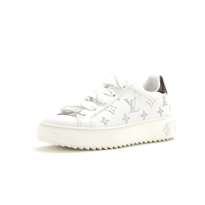 Louis Vuitton Women'S Time Out Sneakers Monogram Print Leather