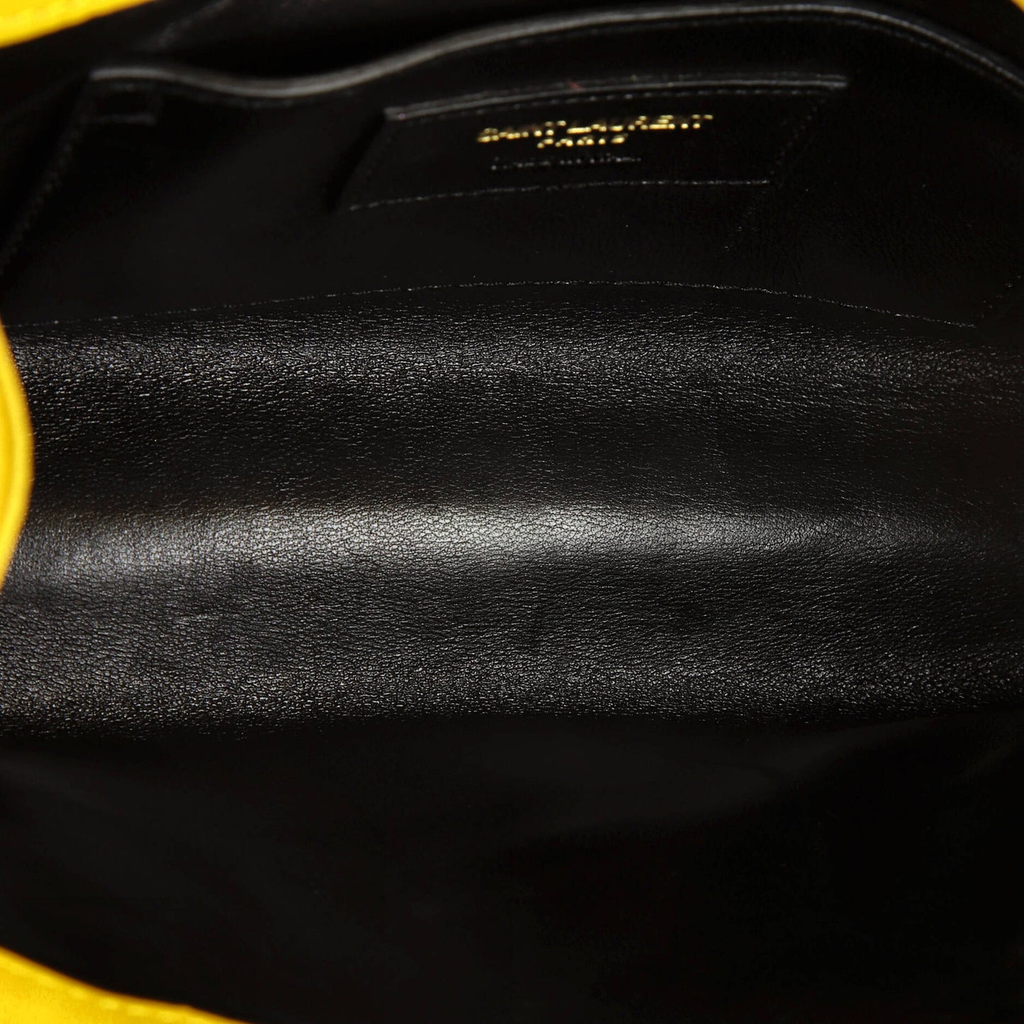 Saint Laurent Classic Monogram Envelope Satchel Matelasse Chevron Leather Small