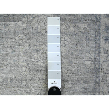 2'6"X17'9" Gray Fine Peshawar Ziegler Mahal Design Xl Runner Oriental Rug