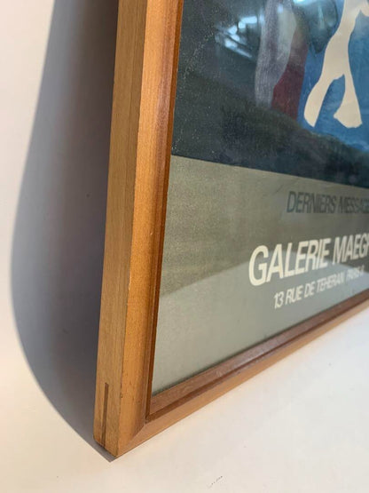 George Braque 1978 Vintage Lithograph Poster Print  Maeght Gallery Paris