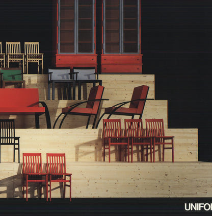 Mario Carrieri Molteni&C " Offset Lithograph Photography Black