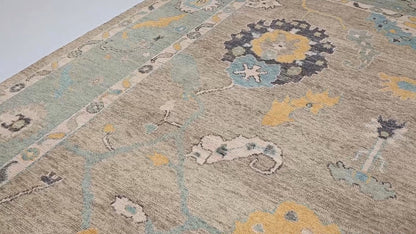 Extra Large Hand-Knotted Oushak Chobi Oriental