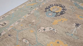 Extra Large Hand-Knotted Oushak Chobi Oriental