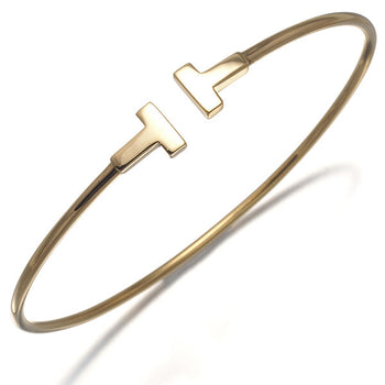 Tiffany&Co. Bracelet Tiffany T Wire Narrow Bangle 18K 750 Yellow Gold