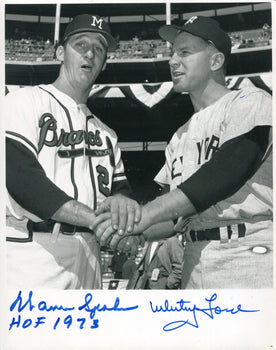 Spahn / Ford Autographed 8X10 Photo