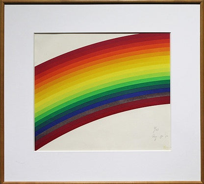 Ay-O "Rainbow" 1980 Silkscreen Autographed Edition
