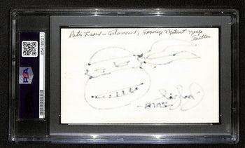 Peter Laird Signed/Inscribed Index Card