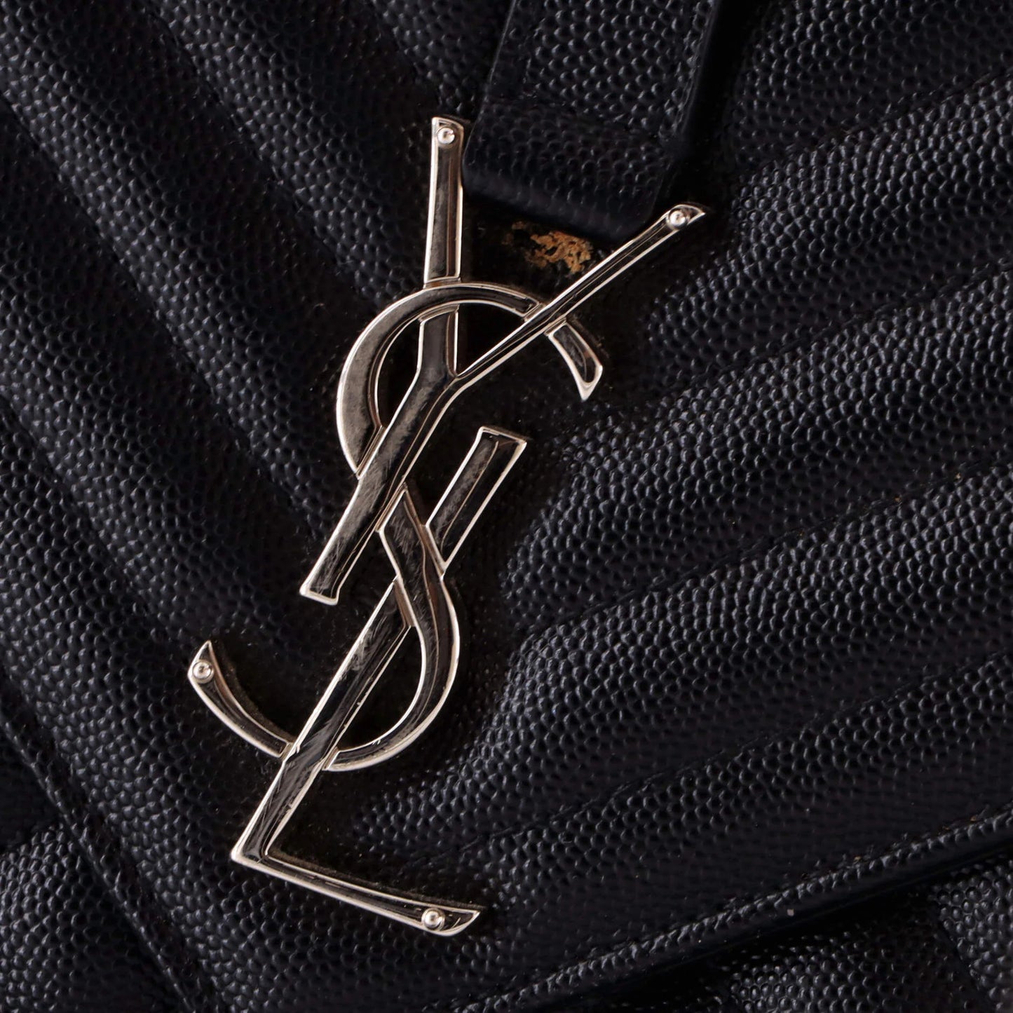 Large Saint Laurent Classic Monogram Envelope Satchel Mixed Matelasse Leather