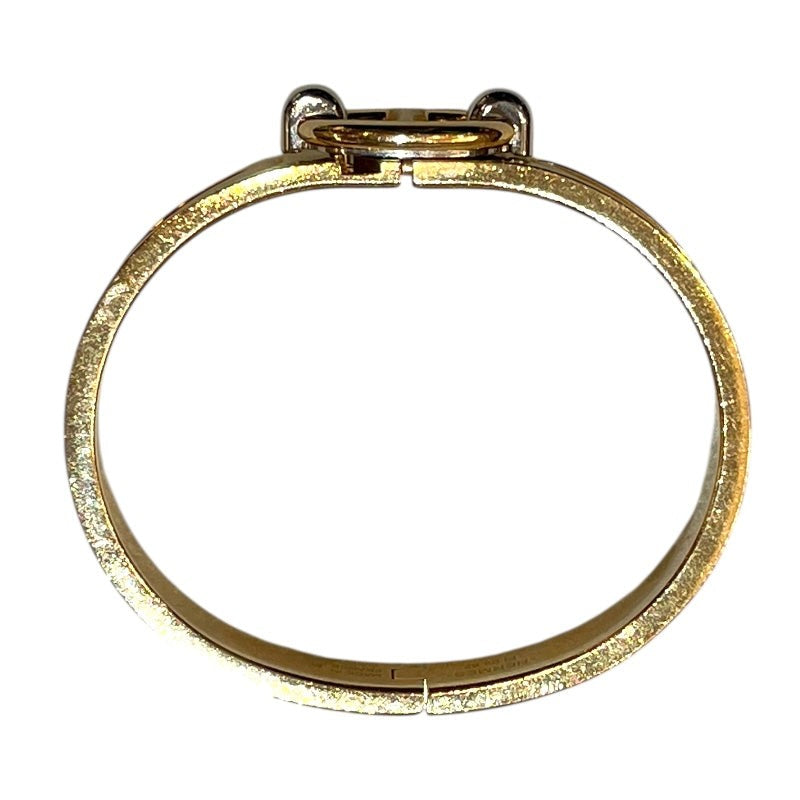 Hermes Mini Clic Bracelet In Nata Gold, Metal, Enamel