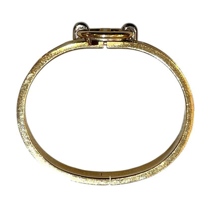 Hermes Mini Clic Bracelet In Nata Gold, Metal, Enamel