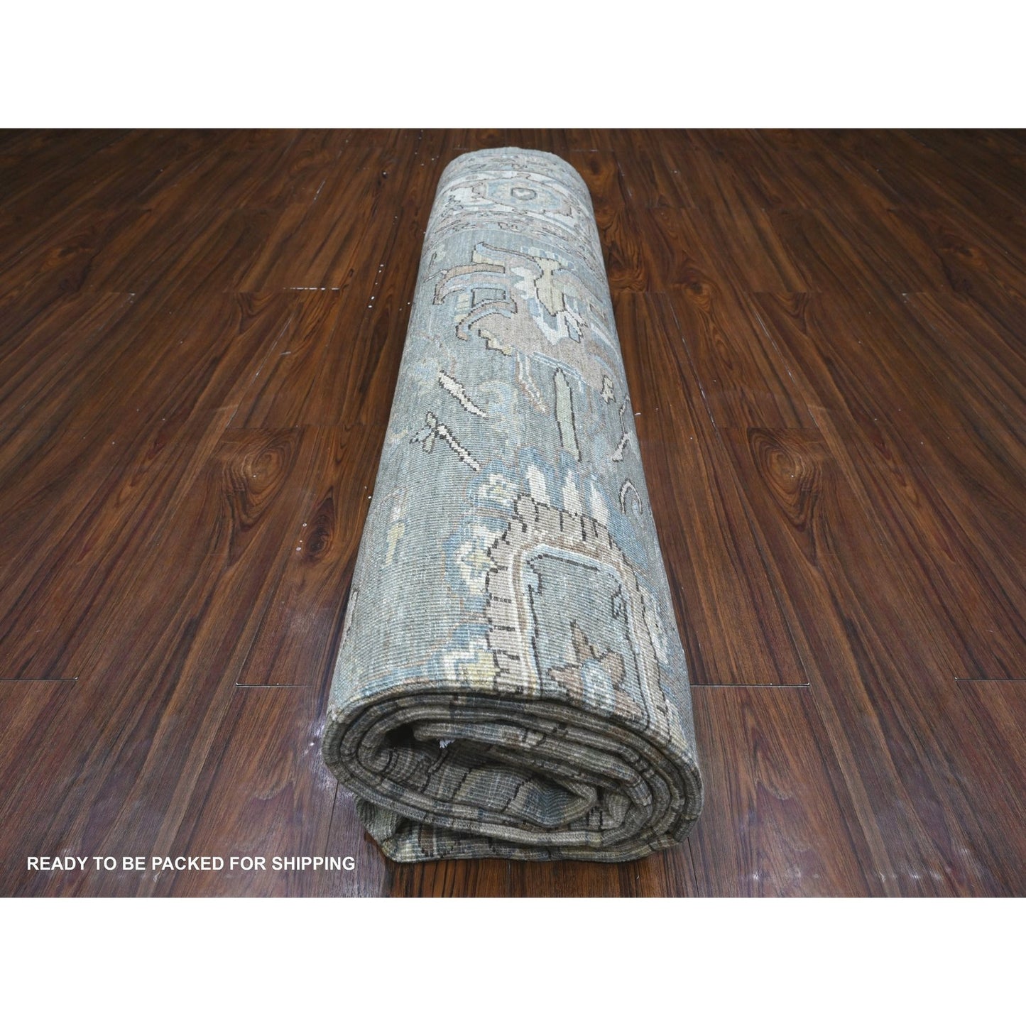 8'3"X10'5" Ultimate Gray Fine Aryana Peshawar Heris Oriental Rug