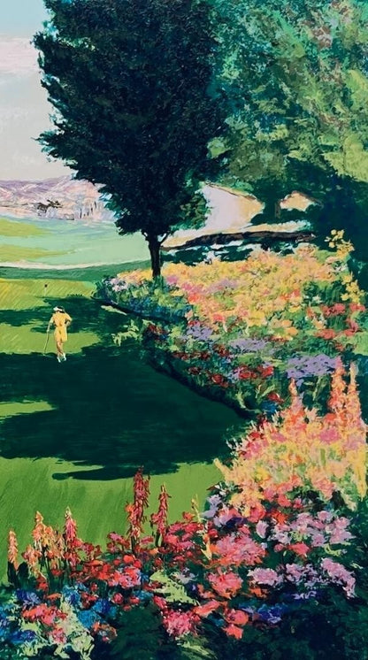 Mark King Uk Print Golf Series Patting Green Signed Edition Silkscreen Framed