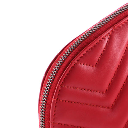 Gucci Gg Marmont Cosmetic Case Matelasse Leather Large