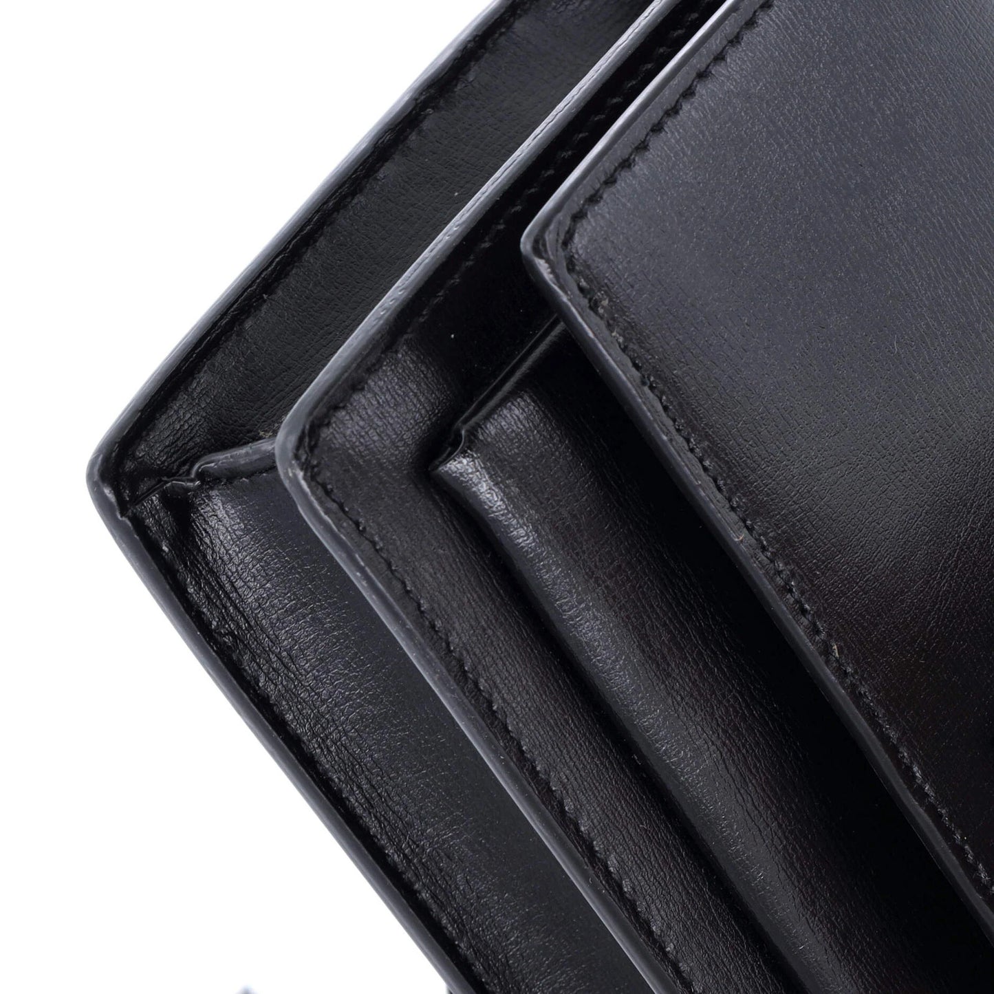 Saint Laurent Sunset Top Handle Chain Wallet Leather