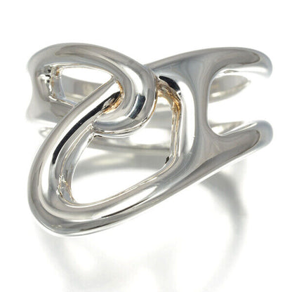 Hermes Ring Chaine D'Ancre Punk Eu55 925 Sterling