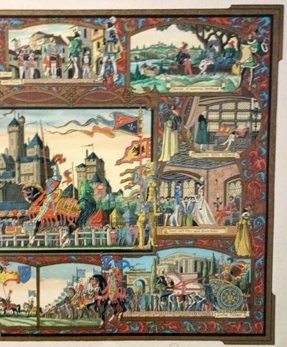 Jean Gradassi Signed Print Shakespeare Tournament
