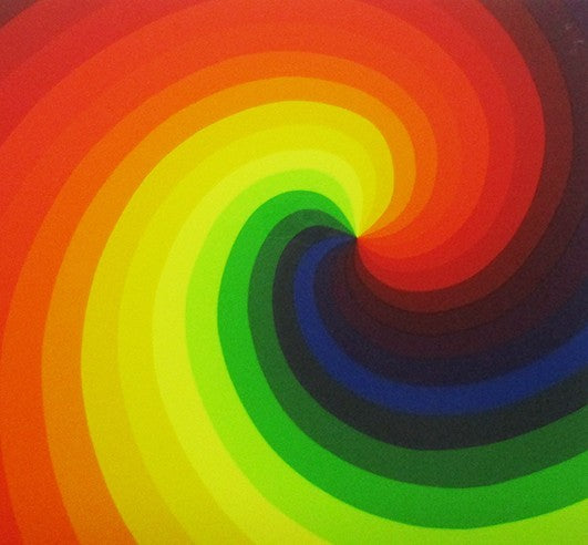 Ay-O (??) "Rainbow Hole #5" 1991 Signed Silkscreen 60.5Cm Rainbow Fluxus Japan