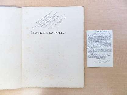 Eloge De La Folie By Erasmus Pierre Mesnard With Etchings By Pierre Yves Tremois