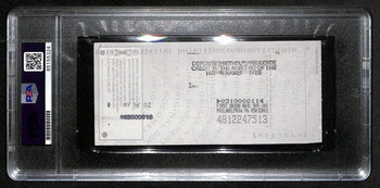 Johnny Unitas Signed 4/28/02 Check Psa/Dna Mint 9 188667