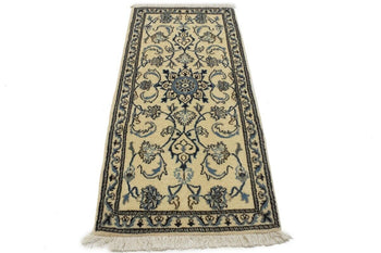 Handmade Vintage Style Oriental Rug Cream Classic