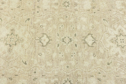 Transitional Oriental Runner Rug Muted Floral
