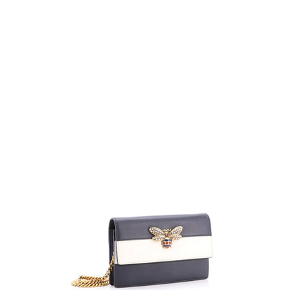 Gucci Queen Margaret Chain Wallet Leather Mini