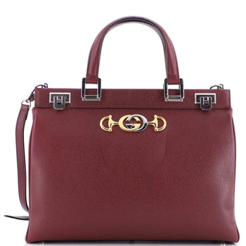 Gucci Zumi Top Handle Bag Leather Medium