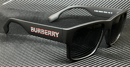 BURBERRY BE4358 346481 Matte Black Grey Polarized