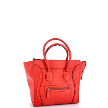 Celine Luggage Bag Smooth Leather Micro