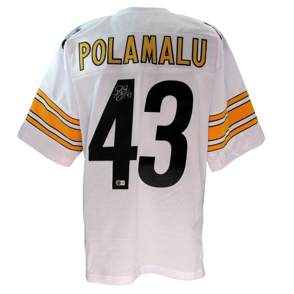 Troy Polamalu Signed/Auto Custom White Football