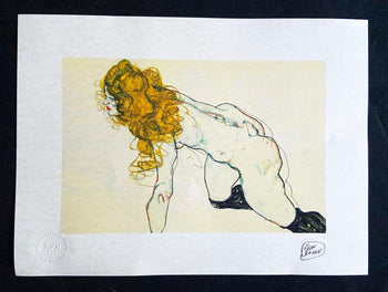 Egon Schiele Lithograph Signed Coa Numbered