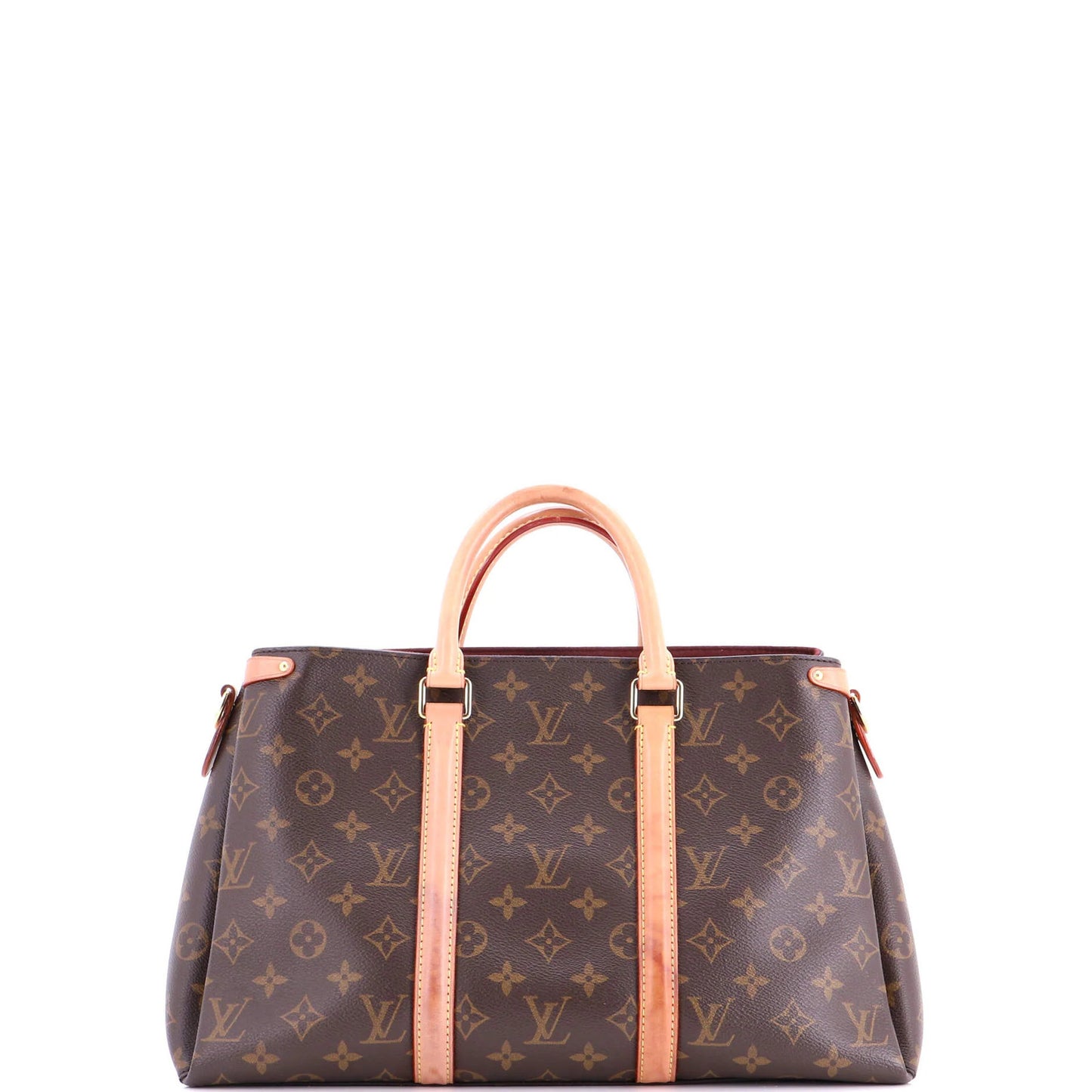 Louis Vuitton Soufflot Tote Monogram Canvas With Leather Mm