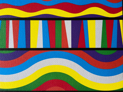 Sol Lewitt Lithograph Coa Signed Numbered O.P. - Josef Albers