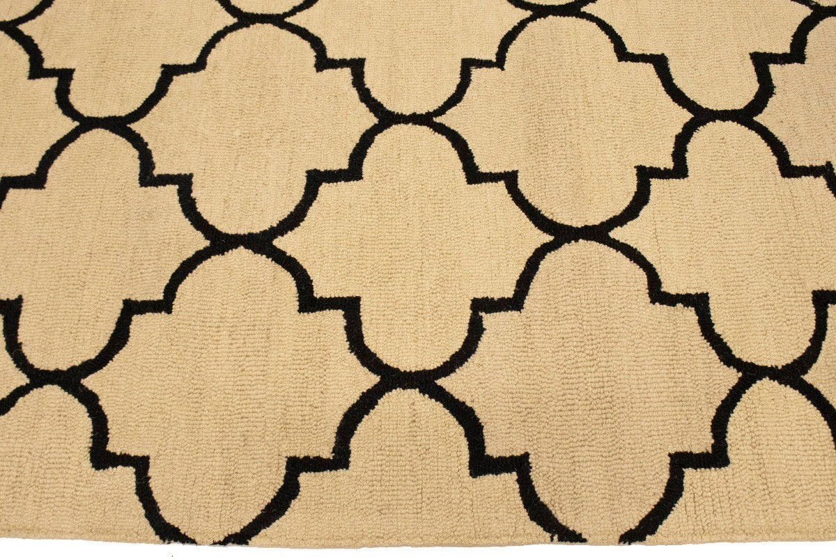 Dcor Hand-Tufted 5x8 Trellis Style Modern Rug Plush Wool Carpet Contemporary