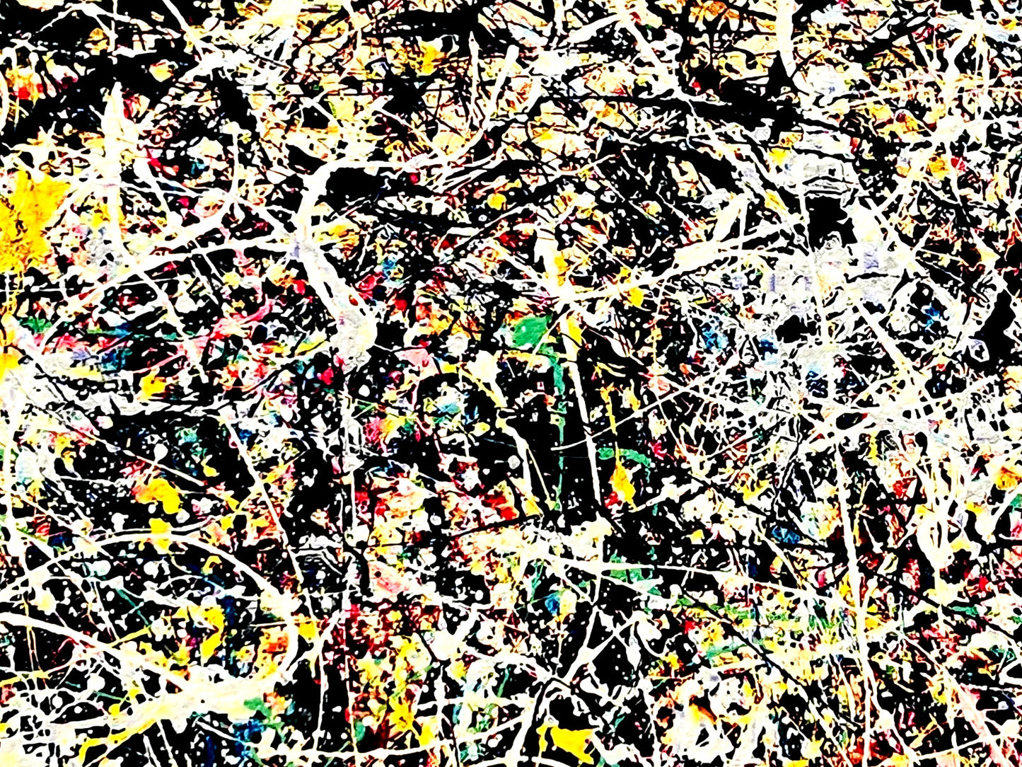 Jackson Pollock Action Painting Coa Signed Numbered A Hand 180