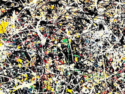 Jackson Pollock Action Painting Coa Signed Numbered A Hand 180