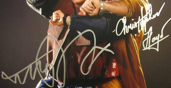 Michael J Fox/Christopher Lloyd Sign/Auto 16X20