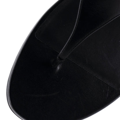 Saint Laurent Women'S Ring Flat Sandals Leather