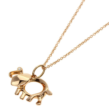 TIFFANY&Co.   Necklace Elephant motif 1P Diamond