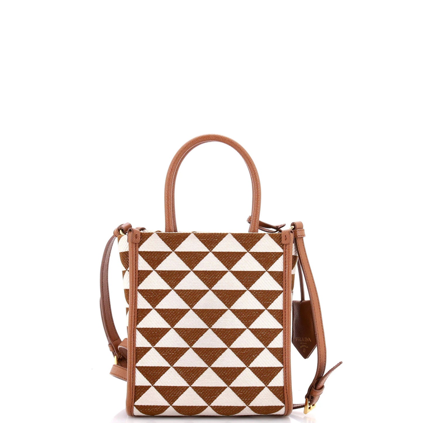 Prada Symbole Shopper Tote Jacquard Mini